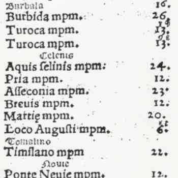 Click para ampliar. Pulsa en el nombre para ver la ficha. ITINERARIO ANTONINO, 7